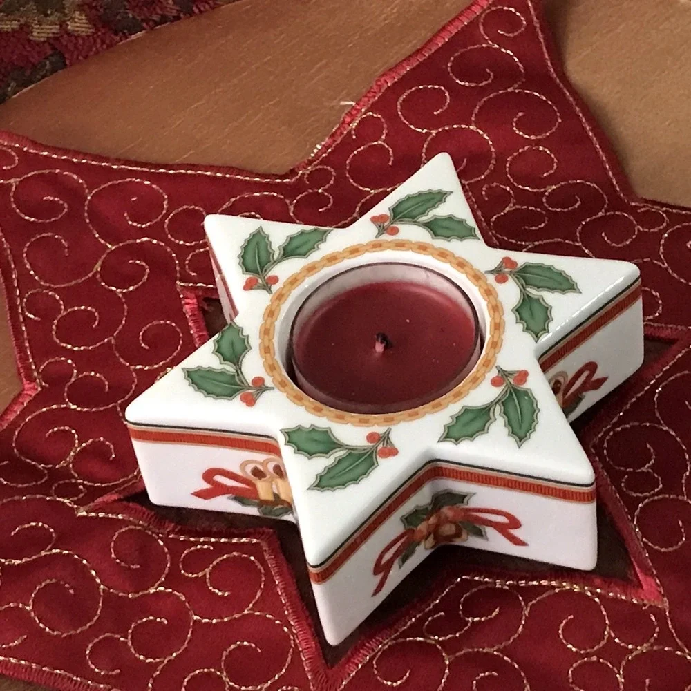 Sterntischlicht‎ Tea light Holder With Doilie